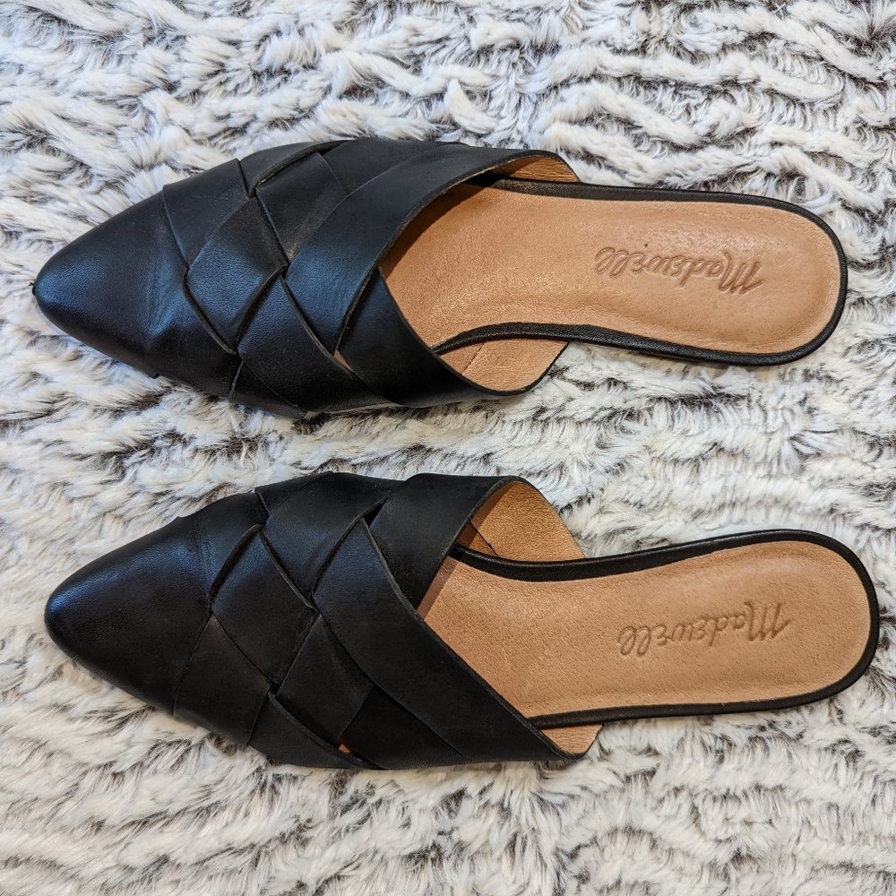 Madewell Cindy Mule - True Black - 5.5